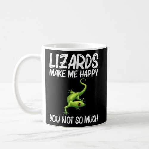 Cool Lizard For Men Women Gecko Green Reptile Anim Coffee Mug