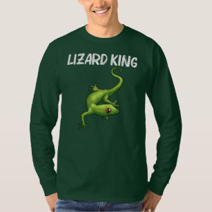 Cool Lizard Gift For Men Father Gecko Green T-Shirt