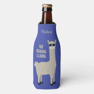 Cool Llama custom name & color bottle cooler