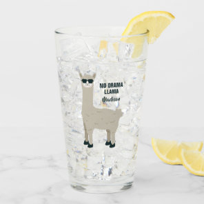 Cool Llama custom name pint glass
