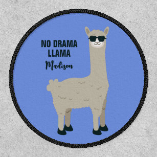 Cool Llama custom name, text & color Patch