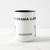 Cool Llama custom name & text mugs (Center)
