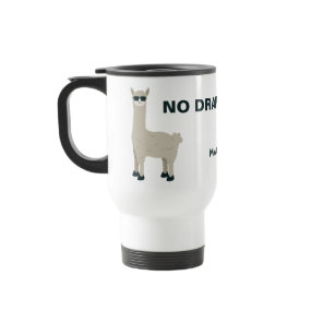 Cool Llama custom name & text mugs