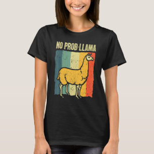 Cool Llama For Men Women No Prob Llama Alpaca Farm T-Shirt