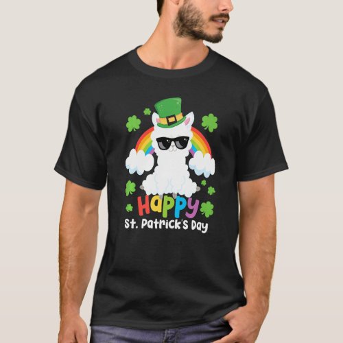 Cool Llama Leprechaun Rainbow St Patricks Day Sham T_Shirt