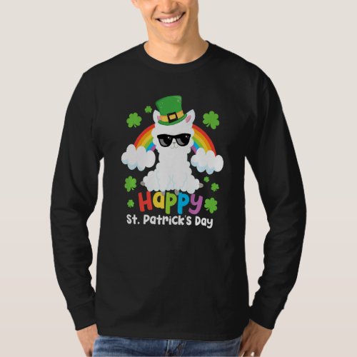 Cool Llama Leprechaun Rainbow St Patricks Day Sham T_Shirt