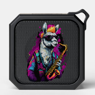 Cool Llama Playing Saxophone Bluetooth Speaker