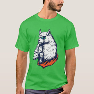 Cool Llama Rock Star T-Shirt