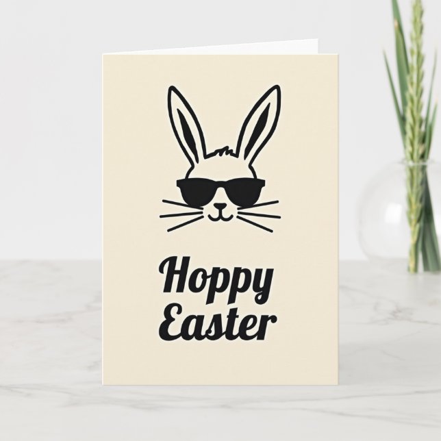 Cool Long Eared Animal Easter Card (Front)