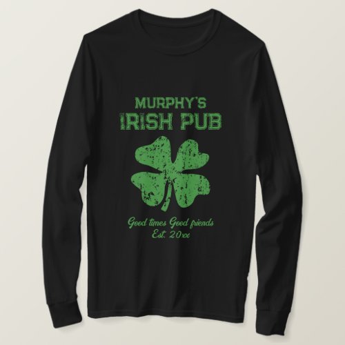 Cool long sleeve St Patricks Day shirt for men