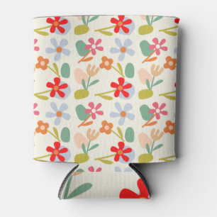 Cool Looking Abstract Floral Pattern Design Can Cooler