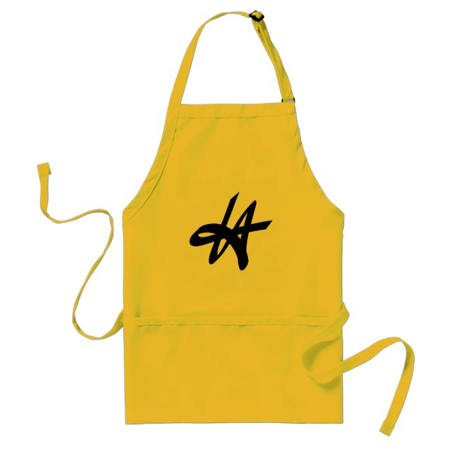 Cool Los Angeles typography BBQ apron for men (Front)