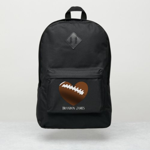 Cool love Football sports lovers add name  Port Authority Backpack