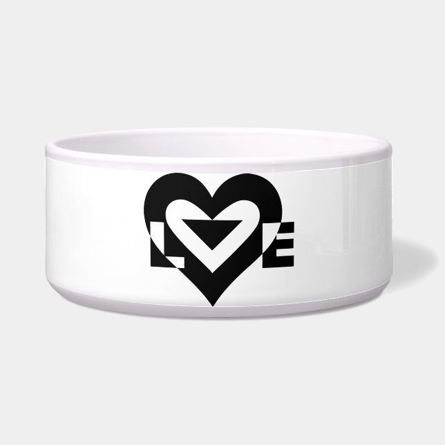 Cool Love Graphic, Black Bowl (Front)