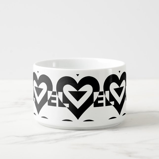 Cool Love Graphic, Black Bowl (Center)