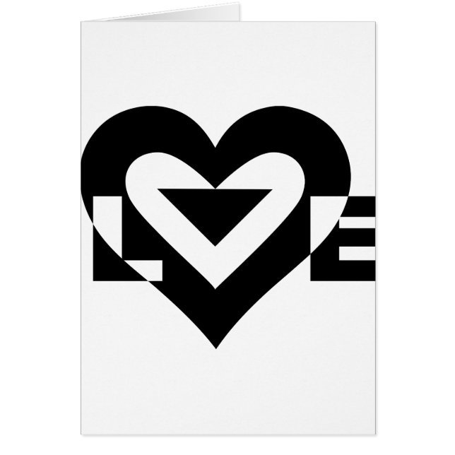 Cool Love Graphic, Black Cards (Front)