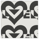Cool Love Graphic, Black Fabric