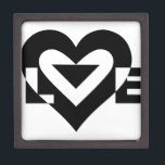 Cool Love Graphic, Black Gift Box<br><div class="desc">A graphic logo design,  custom made with LOVE.</div>