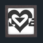 Cool Love Graphic, Black Gift Box<br><div class="desc">A graphic logo design,  custom made with LOVE.</div>