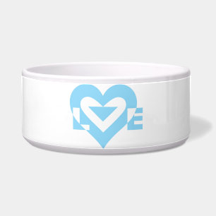 Cool Love Graphic, Blue Bowl