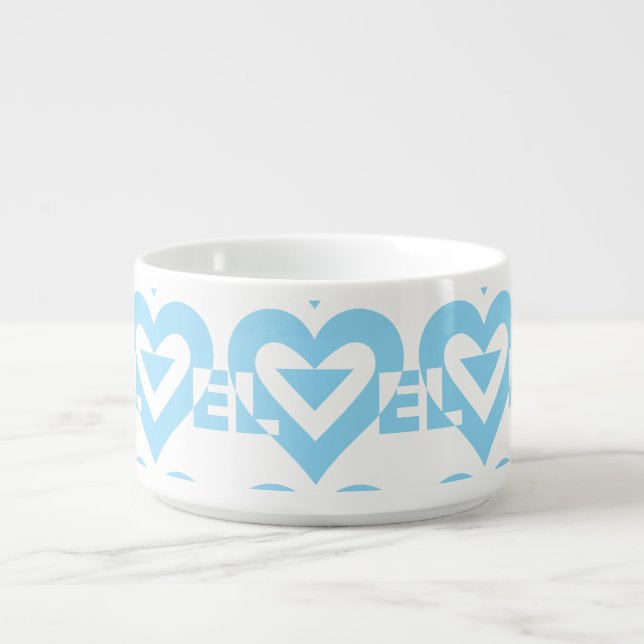 Cool Love Graphic, Blue Bowl (Center)