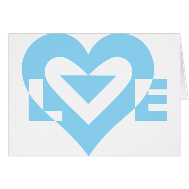 Cool Love Graphic, Blue Cards (Front Horizontal)