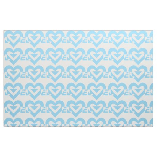 Cool Love Graphic, Blue Fabric