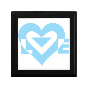 Cool Love Graphic, Blue Jewelry Box