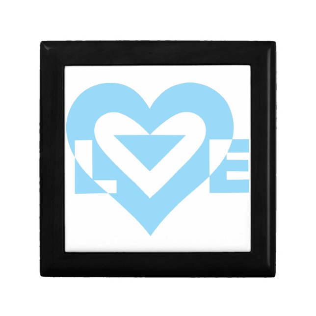 Cool Love Graphic, Blue Jewelry Box (Front)
