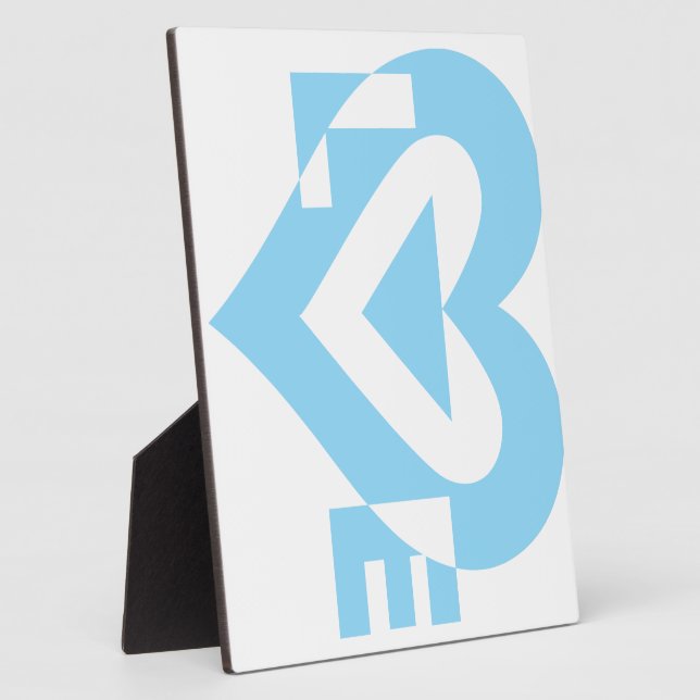 Cool Love Graphic, Blue Plaque (Side)