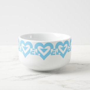 Cool Love Graphic, Blue Soup Mug