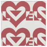 Cool Love Graphic, Burgandy Fabric