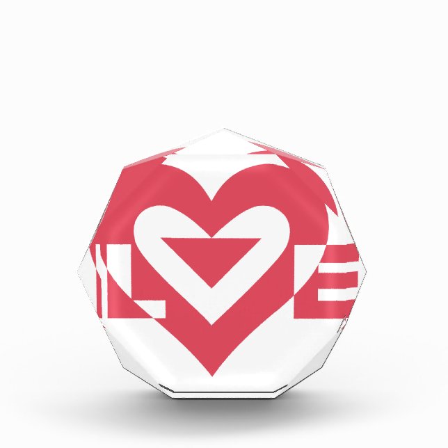 Cool Love Graphic, Cherry Pink Award (Front)