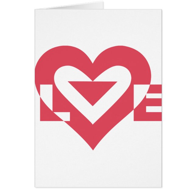 Cool Love Graphic, Cherry Pink Cards (Front)
