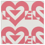 Cool Love Graphic, Cherry Pink Fabric