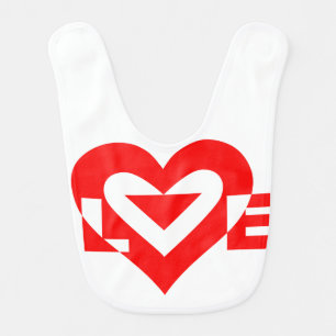 Cool Love Graphic, Red Bib