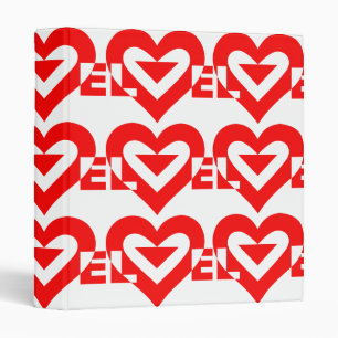 Cool Love Graphic, Red Binder
