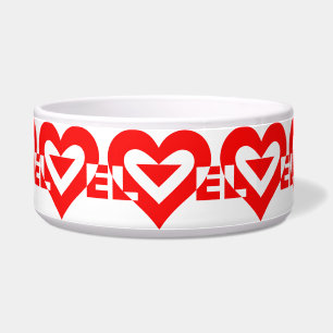 Cool Love Graphic, Red Bowl