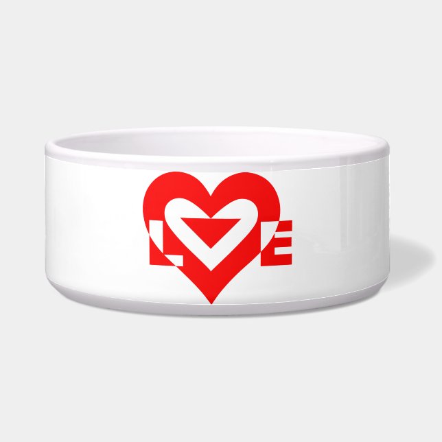 Cool Love Graphic, Red Bowl (Front)