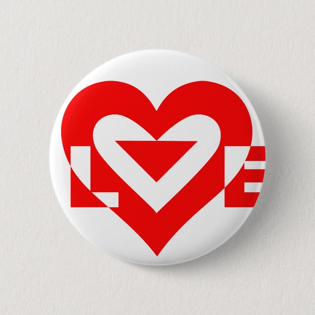 Cool Love Graphic, Red Button (Front)