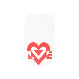 Cool Love Graphic, Red Minx Nail Art