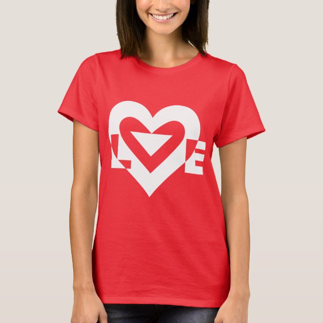 Cool Love Graphic, White T-Shirt (Front)