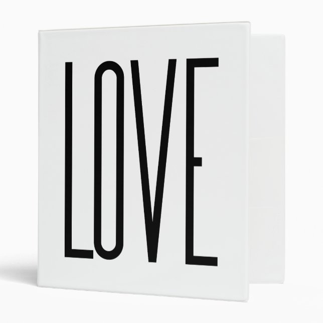 Cool Love – Minimalist Graphic Design Binder (Front/Inside)