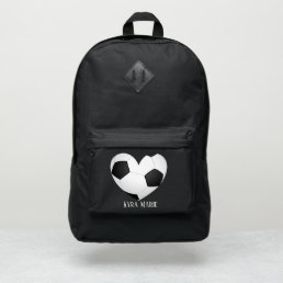 Cool love Soccer sports lovers add name  Port Authority&#174; Backpack