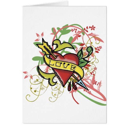 Cool Love Tattoo Cards (Front)