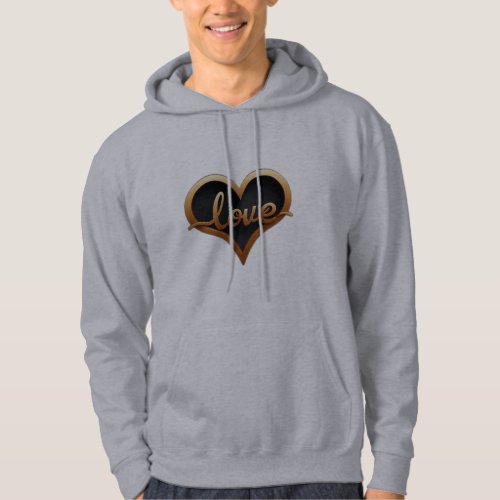 cool love word design hoodie