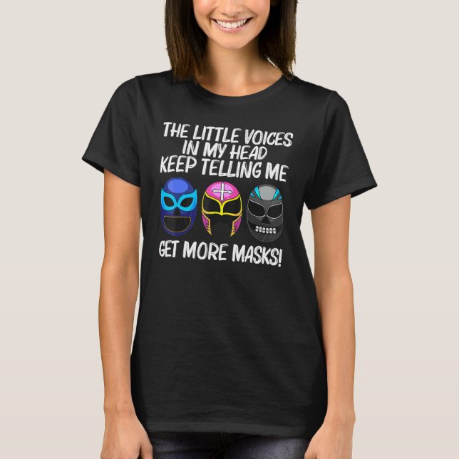 Cool Lucha Libre Art For Men Women Luchador Wrestl T-Shirt (Front)