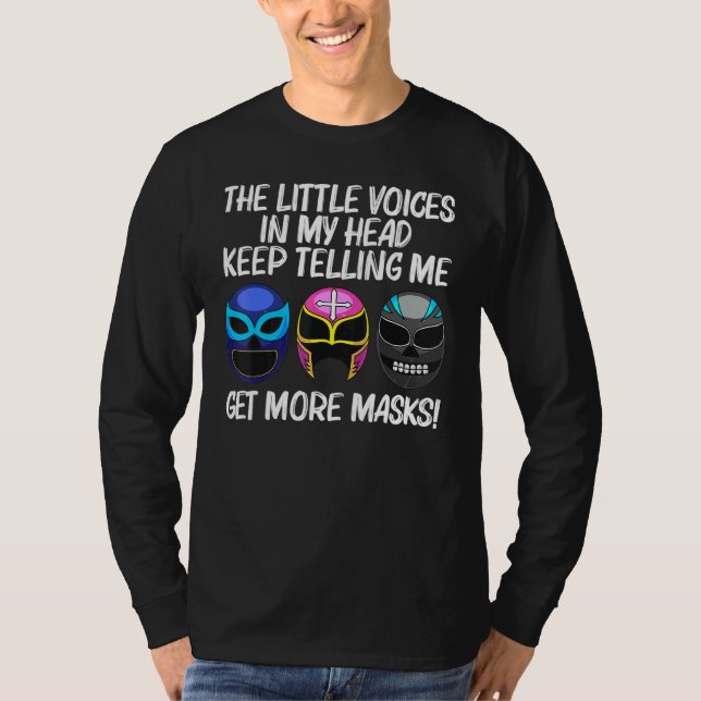 Cool Lucha Libre Art For Men Women Luchador Wrestl T-Shirt (Front)