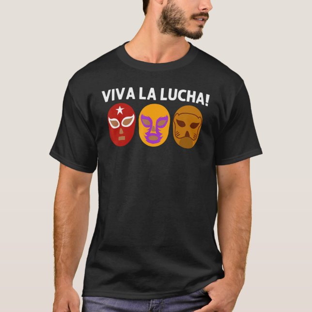 Cool Lucha Libre For Men Women Luchador Mexican Wr T-Shirt (Front)