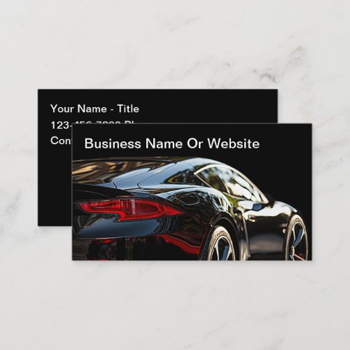 Cool Luxury Car Theme Business Cards